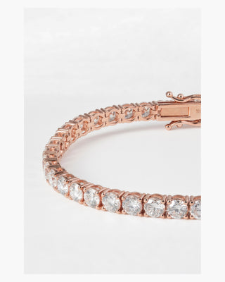 Classic Diamond Tennis Bracelet – Rose Gold, 2ct Lab-Grown Diamonds