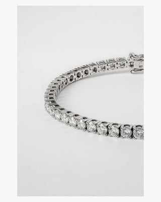 Classic Diamond Tennis Bracelet – White Gold