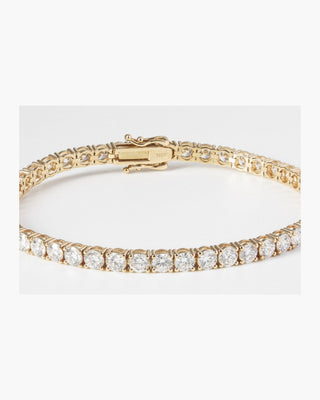 Classic Diamond Tennis Bracelet – Yellow Gold, 2ct Lab-Grown Diamonds